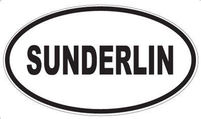 SUNDERLIN - Oval Sticker