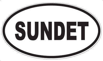 SUNDET - Oval Sticker