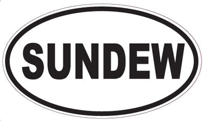 SUNDEW - Oval Sticker