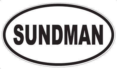 SUNDMAN - Oval Sticker