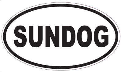 SUNDOG - Oval Sticker