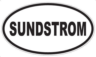 SUNDSTROM - Oval Sticker