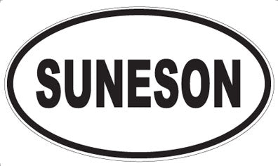 SUNESON - Oval Sticker