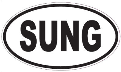 SUNG - Oval Sticker