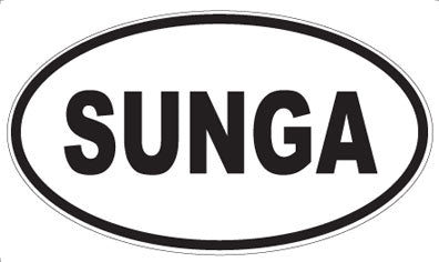 SUNGA - Oval Sticker