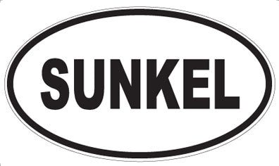 SUNKEL - Oval Sticker