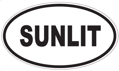SUNLIT - Oval Sticker