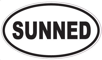 SUNNED - Oval Sticker