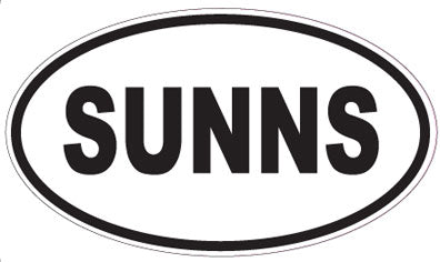 SUNNS - Oval Magnet