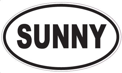 SUNNY - Oval Magnet