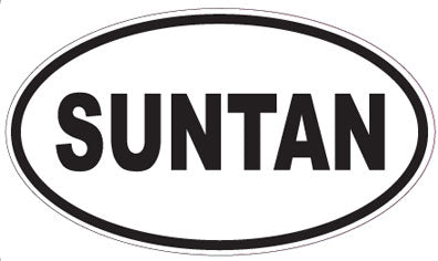SUNTAN - Oval Sticker