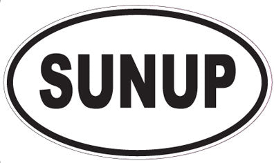 SUNUP - Oval Magnet