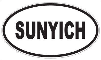 SUNYICH - Oval Sticker