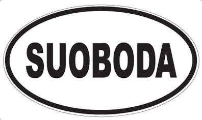 SUOBODA - Oval Sticker
