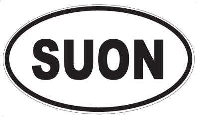 SUON - Oval Sticker
