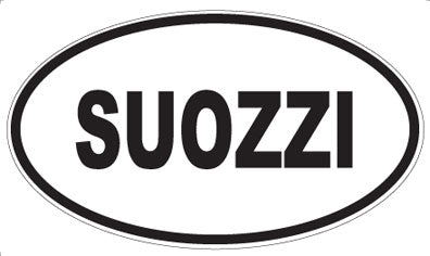 SUOZZI - Oval Sticker
