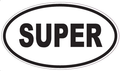 SUPER - Oval Sticker