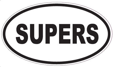 SUPERS - Oval Sticker