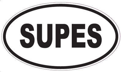 SUPES - Oval Magnet