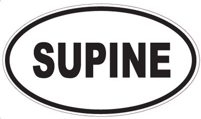 SUPINE - Oval Sticker