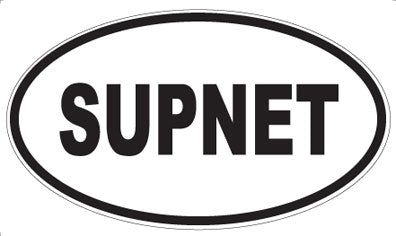 SUPNET - Oval Sticker