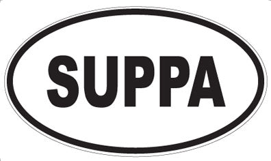 SUPPA - Oval Sticker