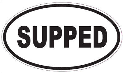 SUPPED - Oval Sticker