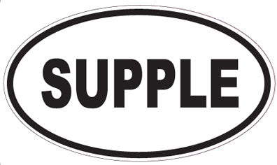 SUPPLE - Oval Sticker