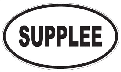 SUPPLEE - Oval Sticker