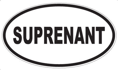 SUPRENANT - Oval Sticker