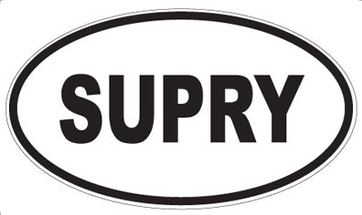 SUPRY - Oval Sticker