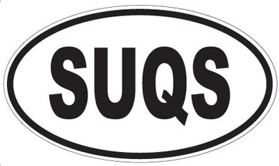 SUQS - Oval Sticker