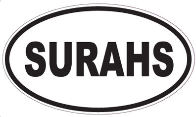 SURAHS - Oval Sticker