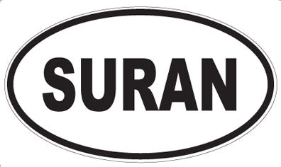 SURAN - Oval Sticker