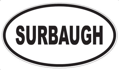 SURBAUGH - Oval Sticker