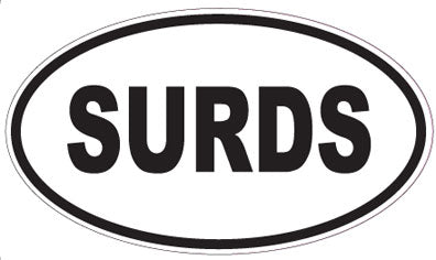 SURDS - Oval Magnet