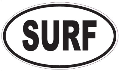 SURF - Oval Sticker