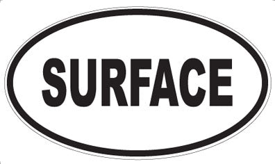 SURFACE - Oval Sticker