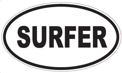SURFER - Oval Sticker