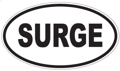 SURGE - Oval Sticker