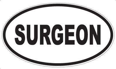 SURGEON - Oval Sticker