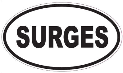 SURGES - Oval Sticker