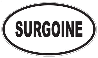 SURGOINE - Oval Sticker