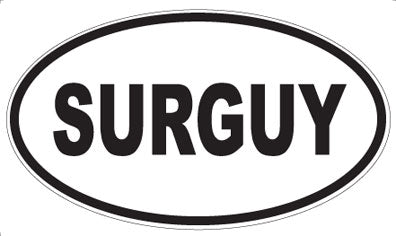 SURGUY - Oval Sticker