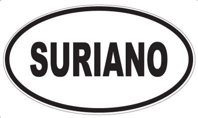SURIANO - Oval Sticker