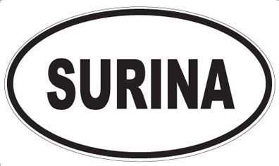 SURINA - Oval Sticker