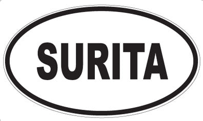SURITA - Oval Sticker