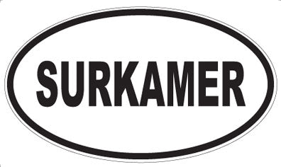 SURKAMER - Oval Sticker