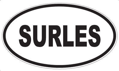 SURLES - Oval Sticker