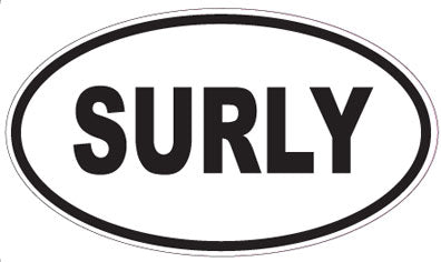 SURLY - Oval Sticker